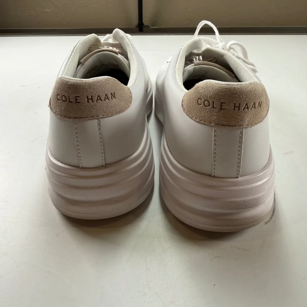 Cole Haan GrandPro Tennis‎ Sneakers White Leather Lace Up Men's Size 12